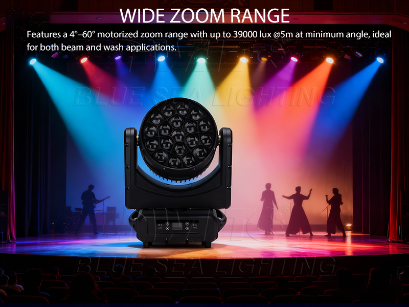 Waterproof 19x40w BEE EYE Rotating Pixel Zoom Wash LED Moving
